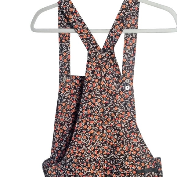 Micro Floral Allover Print Cottage-Core Overalls Jumper Size 8 hippie - Picture 3 of 15